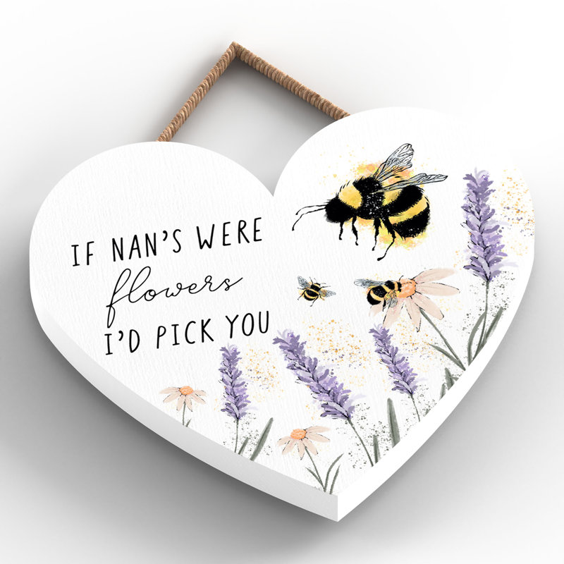 Nan Small Heart Plaque