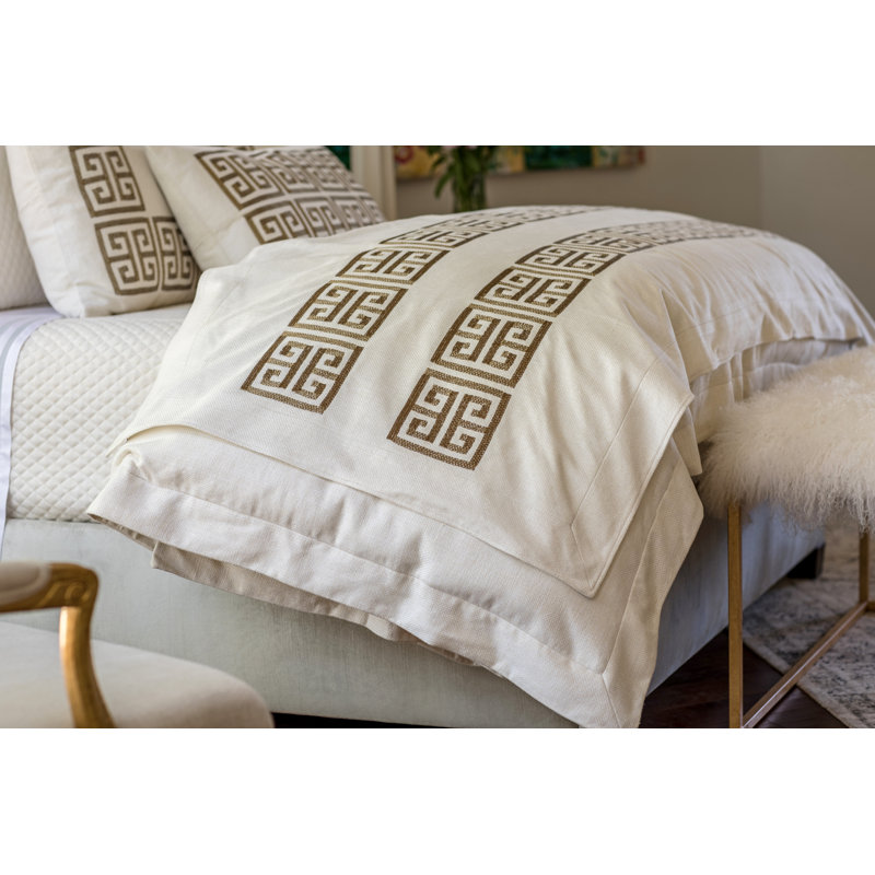 Guy Quilted Throw Blanket, Gold Metallic