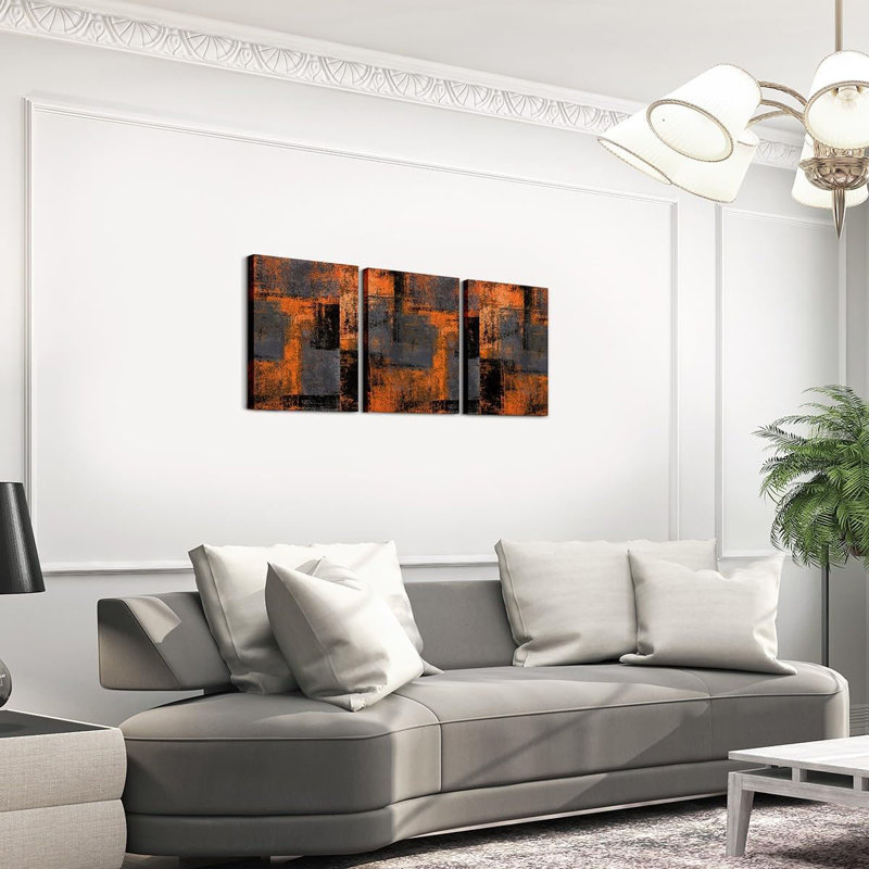 3 Piece Wrapped Canvas Wall Art