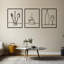 Ensemble de décoration murale de cuisine en métal 14 po x 11 po Minimalist