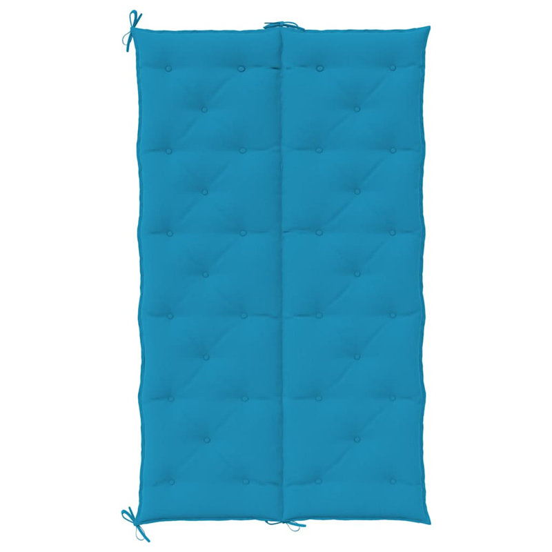 Garden Bench Cushion Set of 2 Light Blue Outdoor Garden Bench Cushions, Fabric - Light Blue, 19.7" H x 70.9" W x 1.1" D