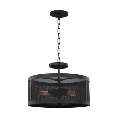 Mclain Two Light Semi-Flush Convertible Pendant from