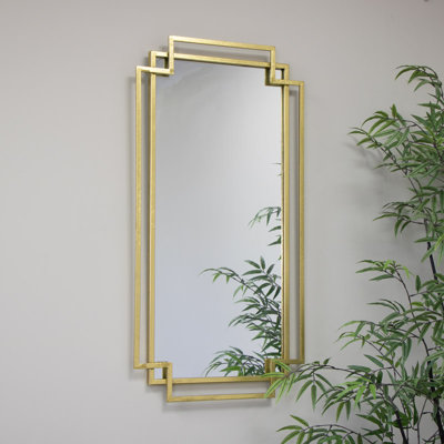 Etelvina Metal Flat Wall Mirror