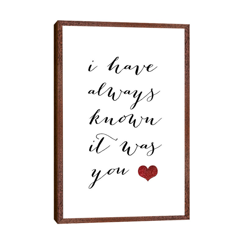 I Have Always Known It Was You by Blursbyai - Gallery-Wrapped Canvas Giclée on Canvas, 101.6 cm H x 66.04 cm W