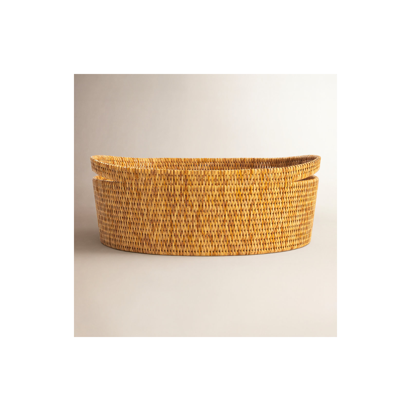 Rattan Basket, Honey Brown