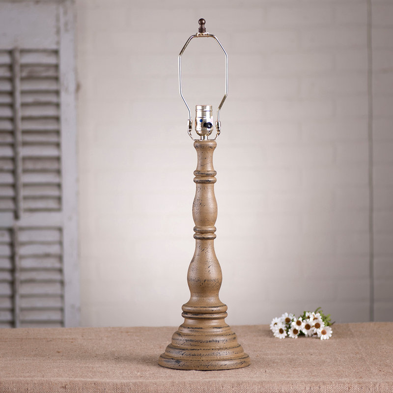 Huff Solid Wood Lamp Base Lamp, Americana Pearwood