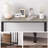 41.5" Narrow Sofa Table with 2 Tiers, Slim Entryway Console Table with Wood Shelf-1804476532