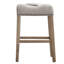 Ensemble de 2 tabourets de bar rembourrés sans dossier à siège selle Coco, hauteur de 29 po-950671938-950671939