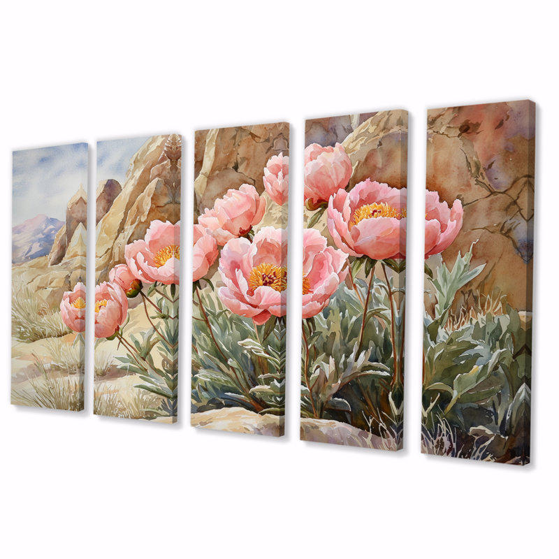 Kelleher - Art mural - Ensemble de décoration Wal, H 32 po x l 80 po, 5