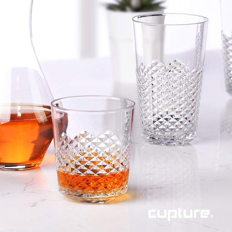 14 oz Verre acrylique Highball, Transparent / clair