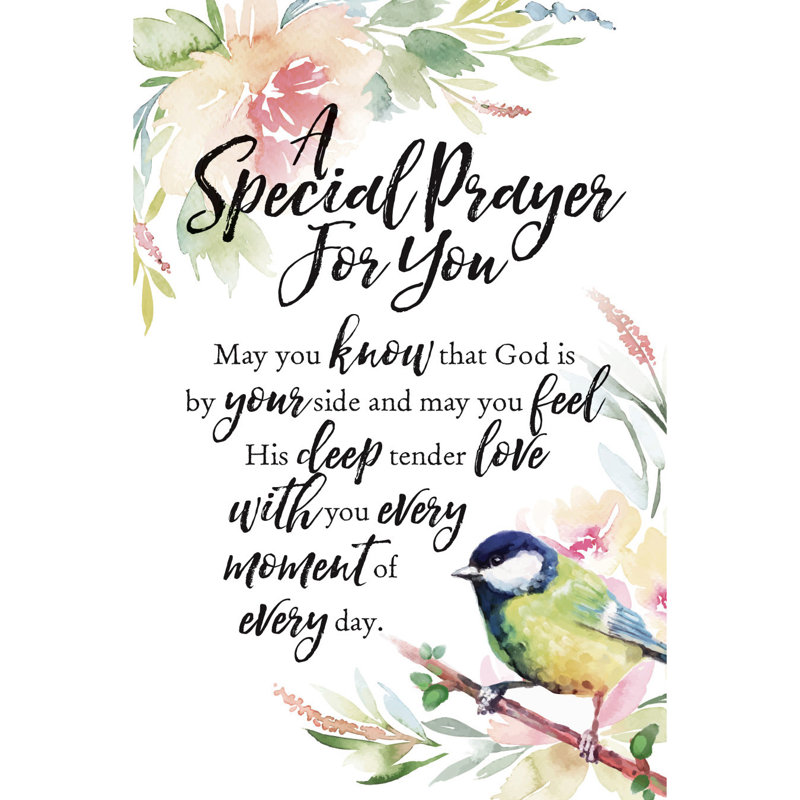 Art textuel sur bois "grâce à la prayer spéciale"