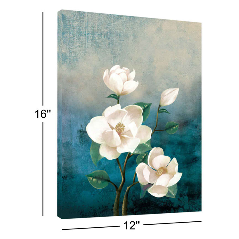 " Teal turquoise flower " Acrylic