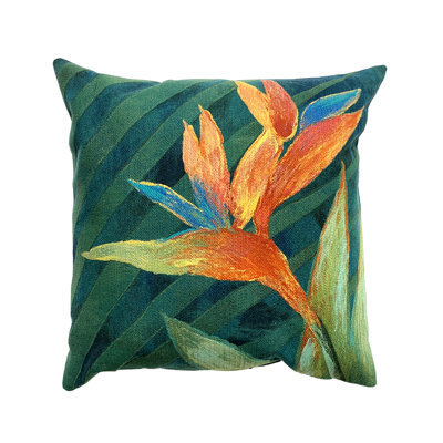  Floral Indoor/Outdoor Throw Pillow