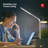 Herr 40.9Cm Sliver Desk Lamp with USB and Outlet