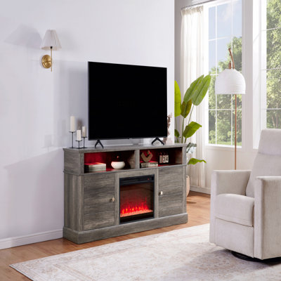 Console 70 po avec foyer et chauffage