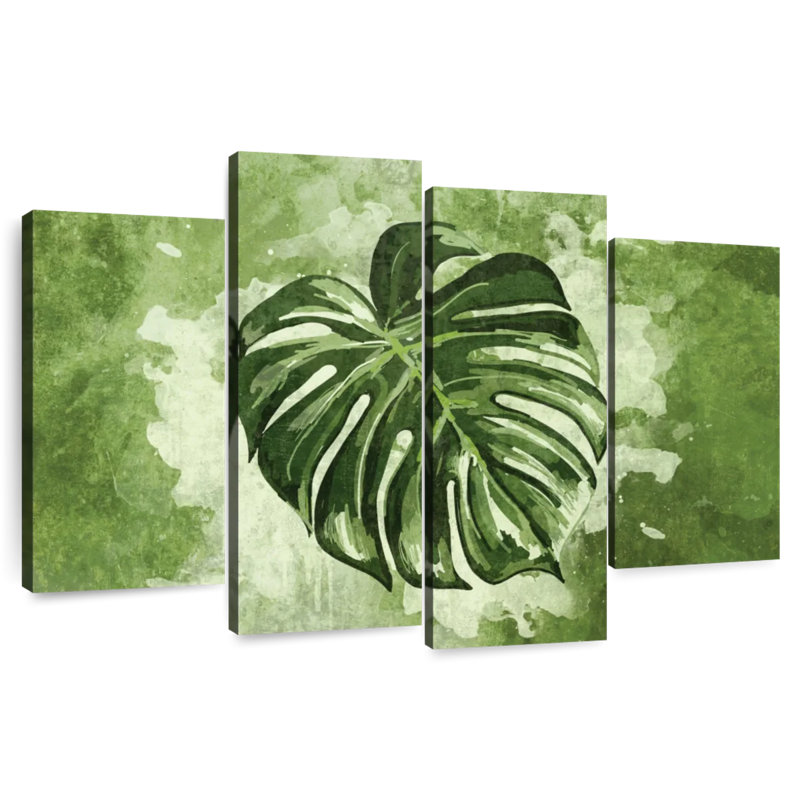 Distinct Tropical Leaf, H 22 po x l 36 po