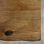 Norman Oak Unfinished Solid Wood Top Metal Base Dining Table-1316563137-1316563149