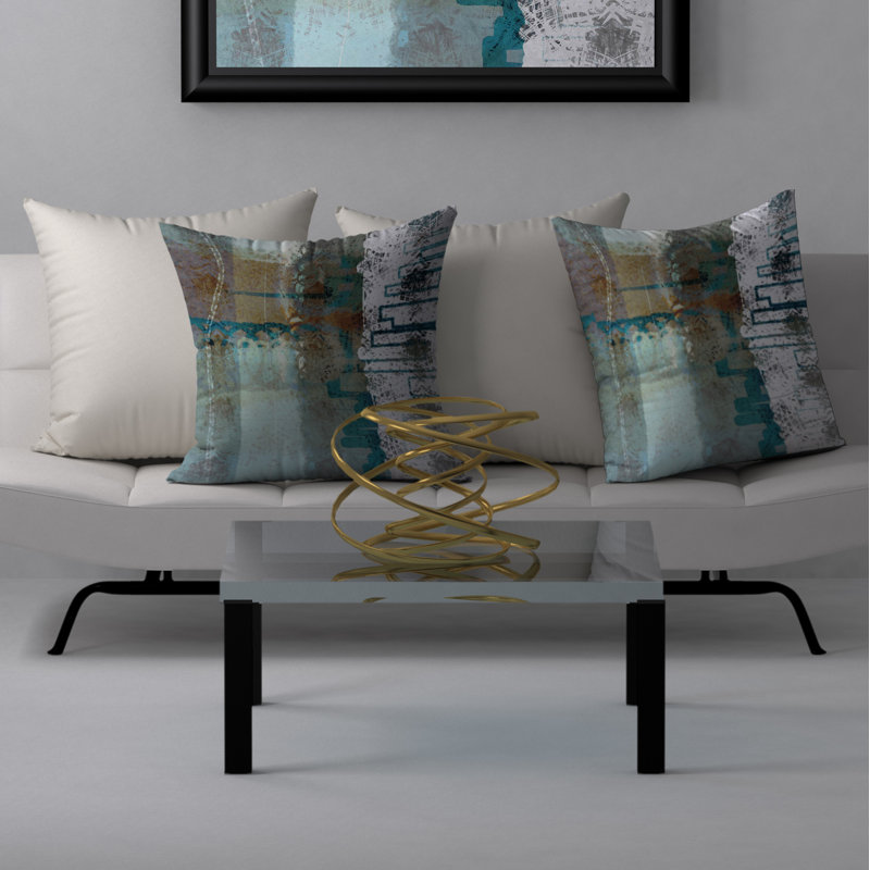Housse de coussin carrée/insert, 24 po x 24 po
