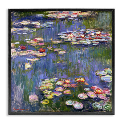 Classical Monet Water Lilies Framed Giclee Art by one1000paintings