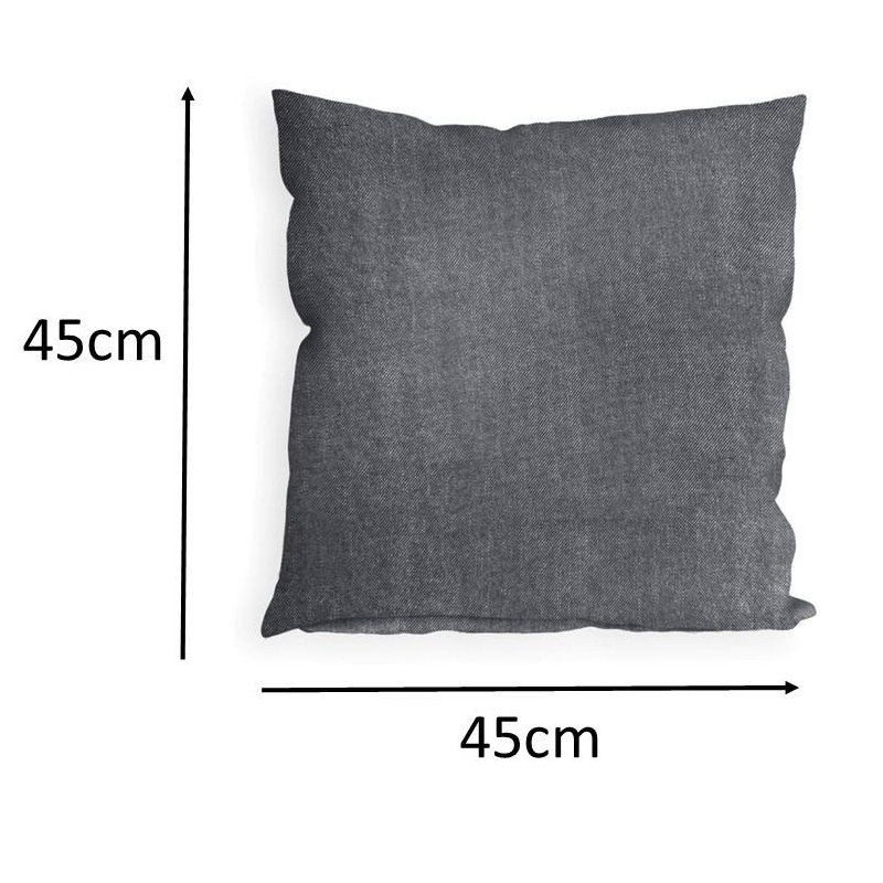 Indoor / Outdoor Grey Square Throw Cushion