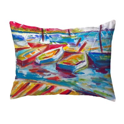 Marina II Outdoor Reversible Throw Pillow