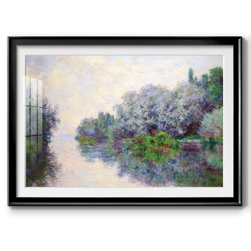 La seine près de Giverny 02, 1885, Noir, H 30 po x l 44 po x P 1,5 po