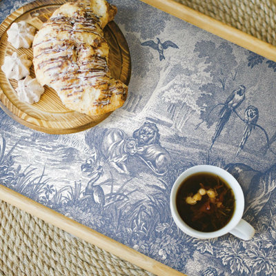 Modern Peel & Stick Toile Wallpaper