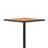 Lark Commercial Grade 32" Square Outdoor Bar Height Table with Poly Resin Slats-1845063767