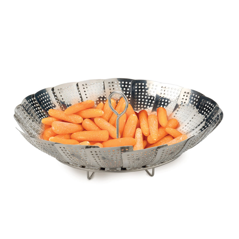 Panier à vapeur en acier inoxydable, H 2,7 po x L 9 po x P 9 po