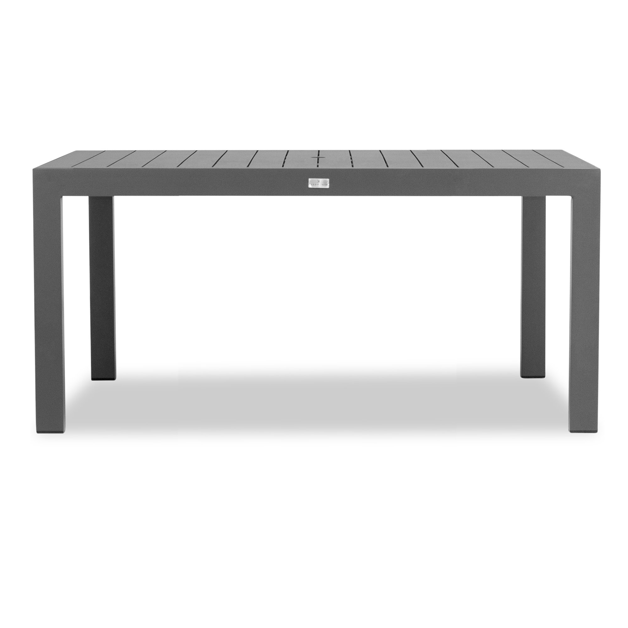 Eartha 63'' Rectangular 6 - Person Outdoor Dining Set with Cushions, Canvas Regatta Sunbrella® Canvas, Slate