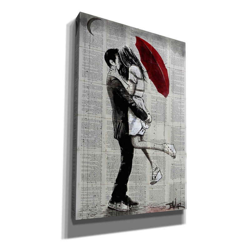«Forever Romantics» par Loui Jover, art mural sur toile, H 18 po x l 12 po x P 0,75 po