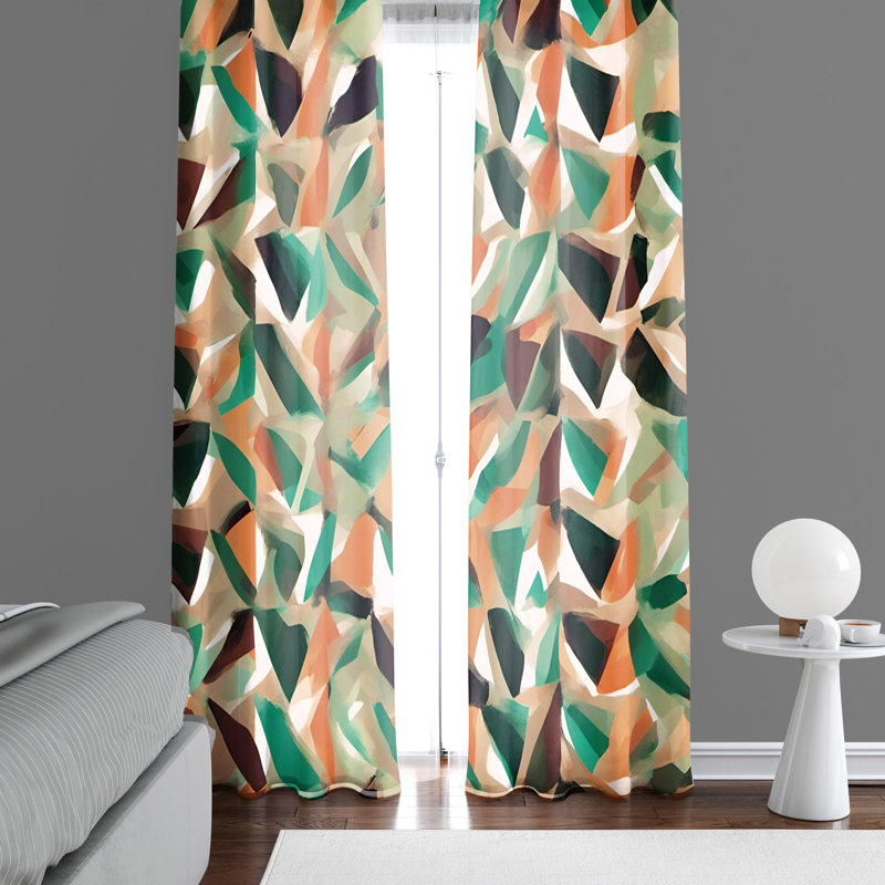 Semi Sheer Curtain Pair, 56" W x 78" L