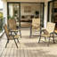 Chaises de jardin pliantes, chaises de salle à manger empilables, chaises pliantes d'extérieur, chaises de jardin (chaise 4 pièces)-133706911