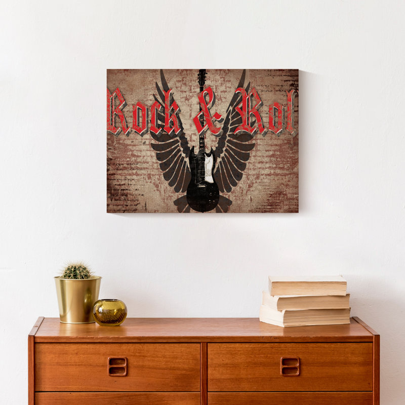 " Rock And Roll ", 12" H x 16" W x 1.25" D