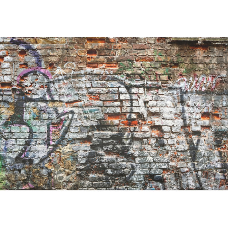 Papier peint Brick, Non tissé, 140 po x 108 po