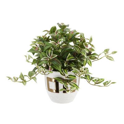 16'' Faux Foliage Plant in Ceramic Pot
