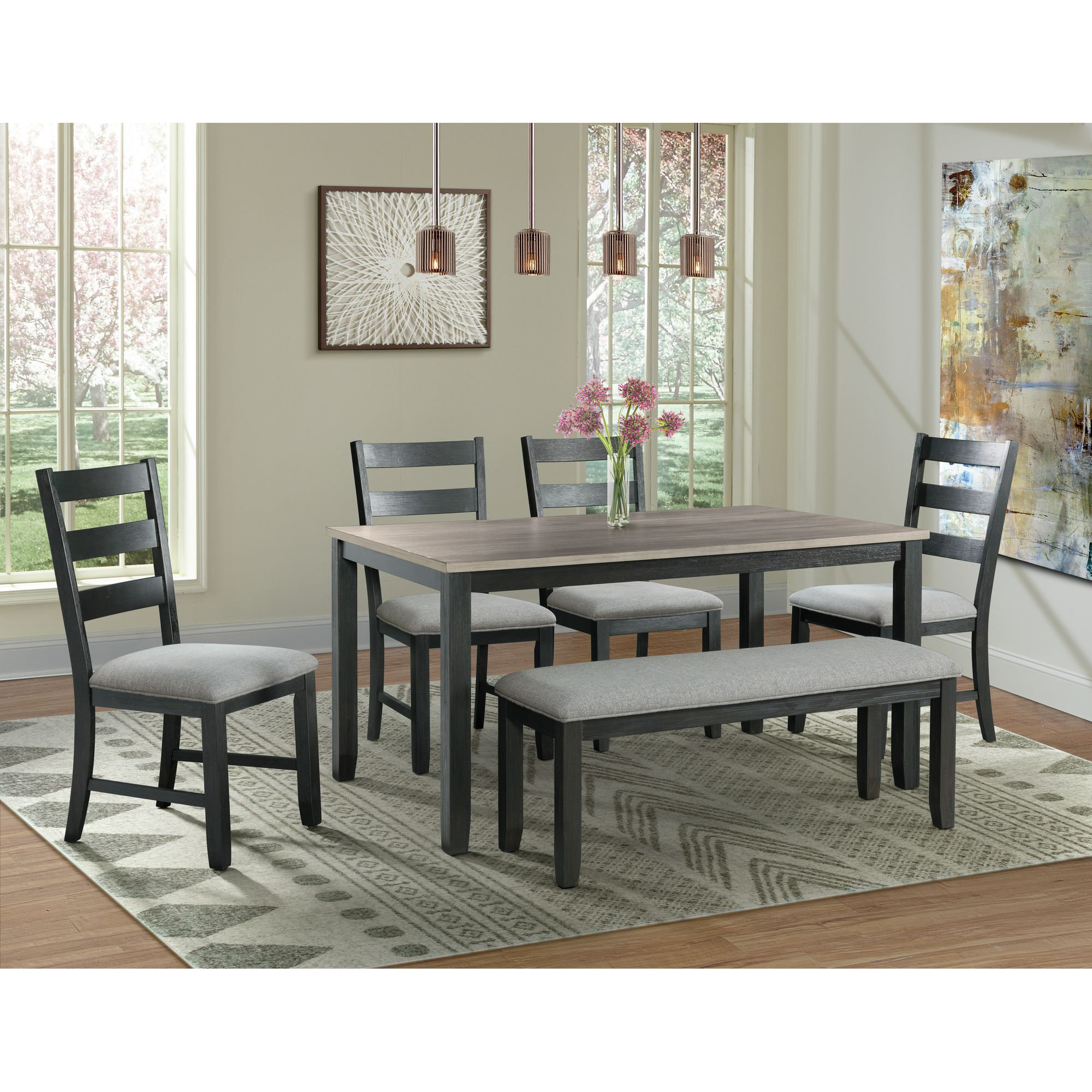 Laurel Foundry Modern Farmhouse® Beaubien Acacia Solid Wood Breakfast