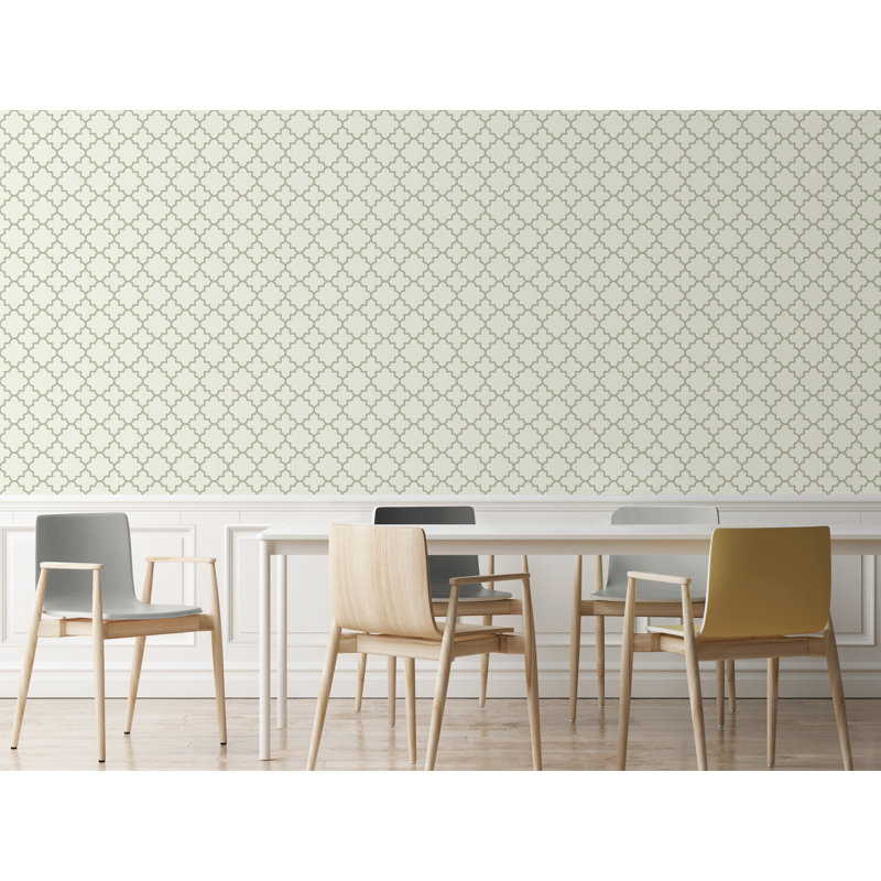 Panneau de papier peint quadrilobe Gelhar, L 10 po x l 24 po
