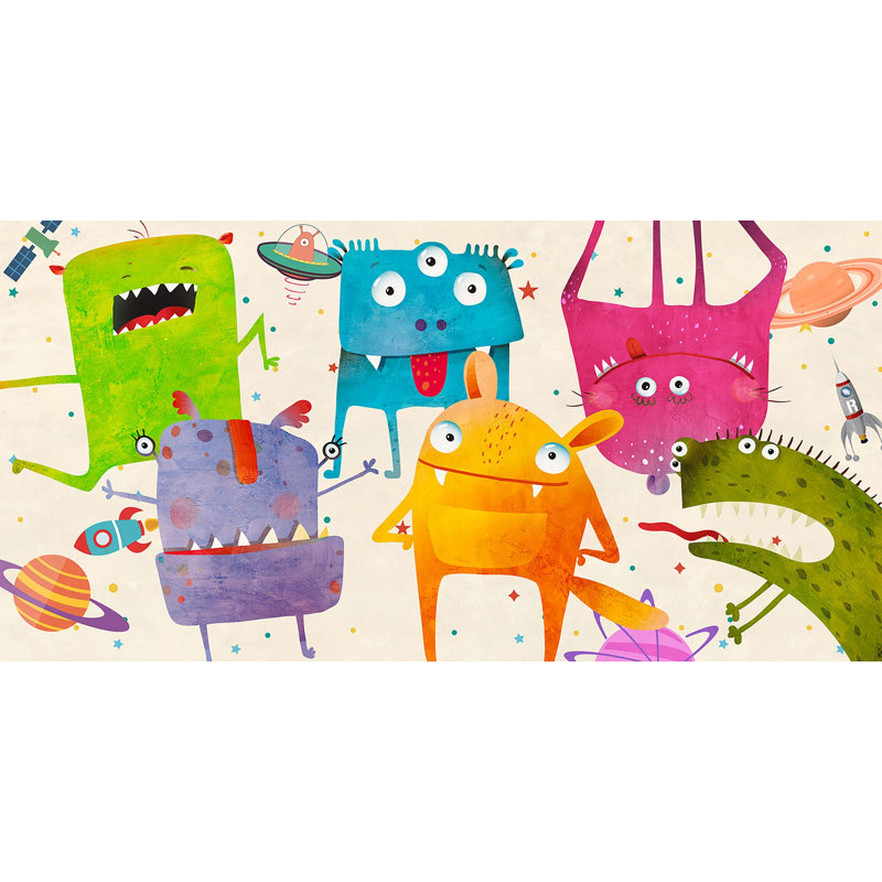 Alien Class 1 Piece Wall Art on Canvas, 35cm H x 70cm W x 4cm D