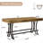 Tribesigns 63" Bar Pub Table, Counter Height Kitchen Dining Table with Metal Footrest