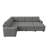 Cottone U-shaped Sleeper Sectional Pull Out Sofa Bed With Storage Chaise-1809983500