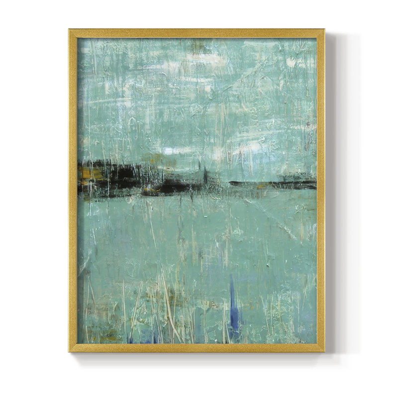Envision I, reproduction encadrée - bois massif, H 11 po x l 9 po, Doré