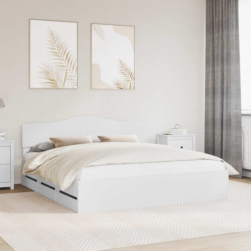 Bed, White, Super King (6')