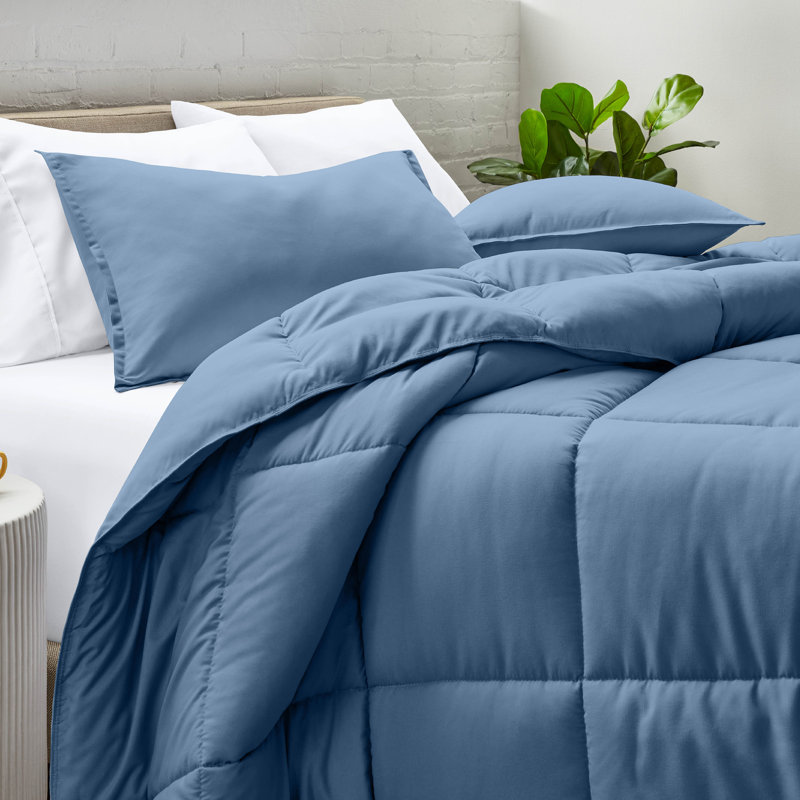 Ultra-Soft All Season Comforter Set, Coronet Blue, Twin Comforter + 1 Standard Sham
