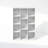 Ebern Designs Reed 11-Cube Reversible Open Shelf Multipurpose Bookcase, Storage Organizer, White