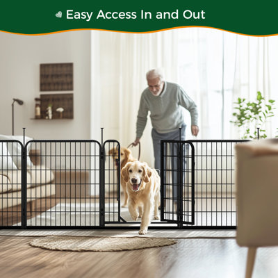 Panel Metal Exercise Pen With Door