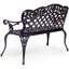 Banc de jardin en fonte d’aluminium Shirebrook