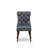 5 Piece Dining Room Set Consists of a Round Solid Wood Table and 4 Polyester fabric Upholstered Chairs, Antique Walnut-91898352