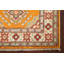Tapis doré en laine noué à la main de conception unique 1 pi 11 po x 3 pi 0 po
