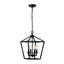 Luminaire suspendu géométrique à 4 lumières Dobson-641454506